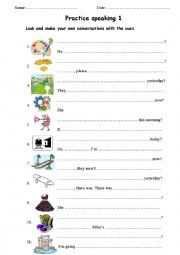 English Worksheet: speaking