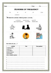 English Worksheet: Adverb of Frequency