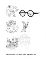 English Worksheet: harry potter worksheet