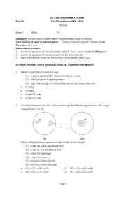 English worksheet: Biology exercise