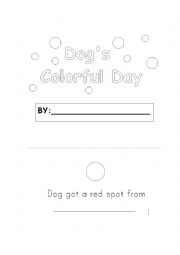 English worksheet: Dogs colorful day - Part I