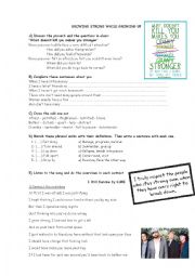 I WILL SURVIVE! great worksheet full of varied activities!