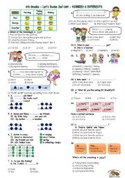 English Worksheet: Unit 2 - HOBBIES & INTERESTS for 6th grades