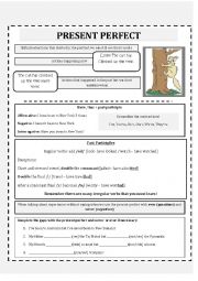 English Worksheet: Present Perfect 