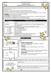 English Worksheet: descriptive essay