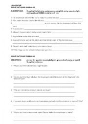 English Worksheet: Hugo