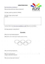 London Olympic games webquest