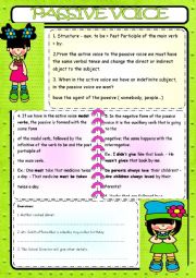 English Worksheet: PASSIVE VOICE