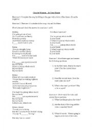 English worksheet: Charlie Winston - In Your Hands