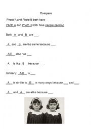 English worksheet: Compare and Contrast