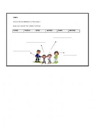 English worksheet: Family