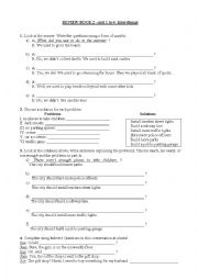 English Worksheet: Review or test - Interchange 1 Unit 1-4