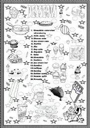 English Worksheet: Desserts