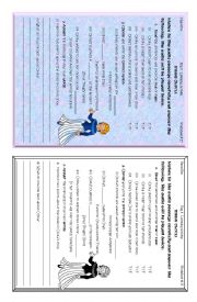 English Worksheet: listening activity