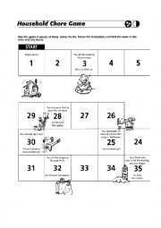 English Worksheet: Household Game