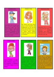 English Worksheet: Strawberry shortcake characters ( part 4/5)