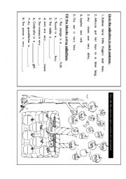 English Worksheet: Describing words