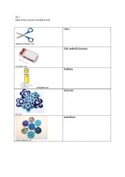 English worksheet: crafting vocabulary