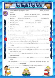 English Worksheet: PAST SIMPLE & PAST PERFECT