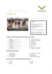 English worksheet: Holiday by Weezer