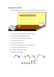 English worksheet: Prepositions of place for Technical Students