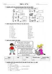 PERSONAL PRONOUNS AND VERB TO BE (IS - ARE - AM)