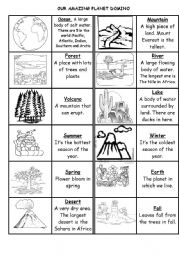 English Worksheet: OUR  AMAZING PLANET