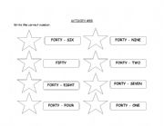 English Worksheet: NUMBERS