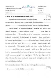 English Worksheet: grammar