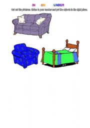 English Worksheet: Preposition and home