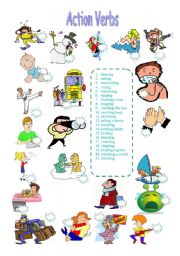 English Worksheet: Action Verbs 2