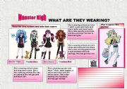 English Worksheet: Clothes description 