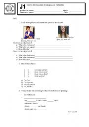 English worksheet: Quiz