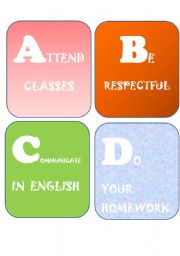 English Worksheet: the abc values for a great year (part 1)
