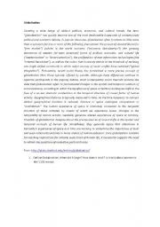 English Worksheet: Globalization