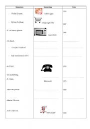 English worksheet: INVENTIONS pairwork pupil B