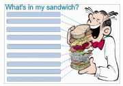 Whats in my sandwich? Food vocabulary 