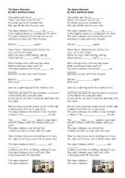 English worksheet: Song! Dave Mathews Band - The Space Between