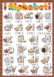 English Worksheet: Alphabet