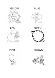 English Worksheet: colours