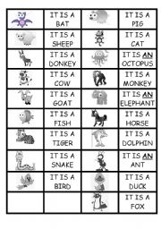 English Worksheet: memory game