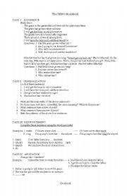 English Worksheet: teaching grammar