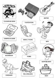 English Worksheet: TOYS FLASHCARDS