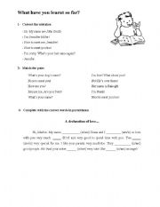 English worksheet: Verb to be and greetings