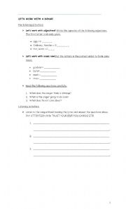 English worksheet: Song: Gonna make you a star by David Essex