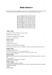 English worksheet: Word Search 1