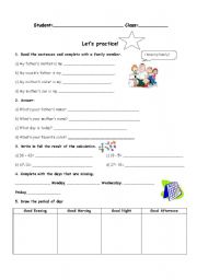 English worksheet: Activity