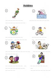 English worksheet: Hobbies and interests