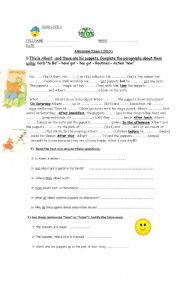 English worksheet: Test 