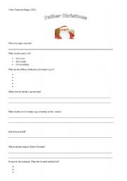 English worksheet: father Christmas (video)